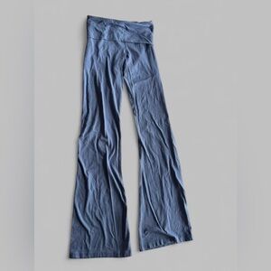 Joshua Perets Blue Flared Pants